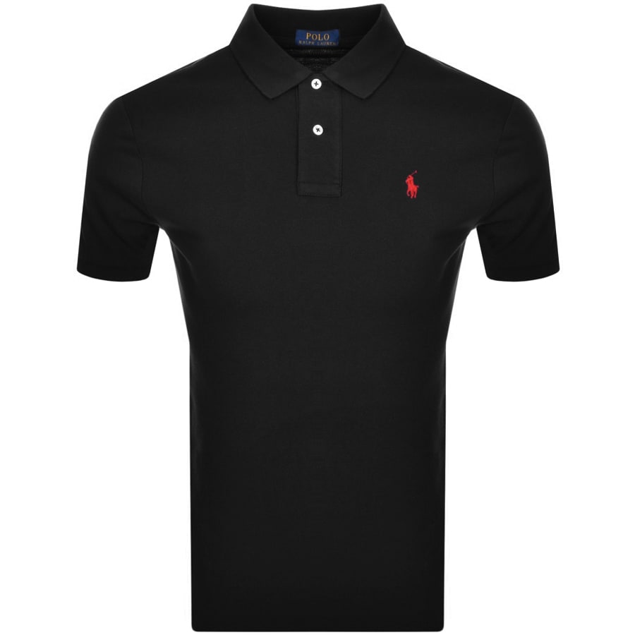 Alternative Image for ProductRalph Lauren Slim Fit Polo T Shirt Black1